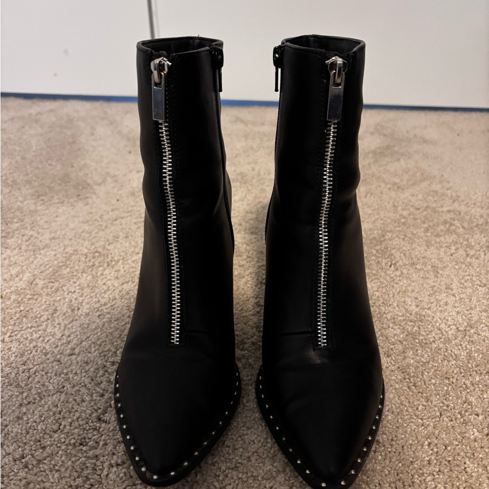 ASOS Black Studded Ankle Boots